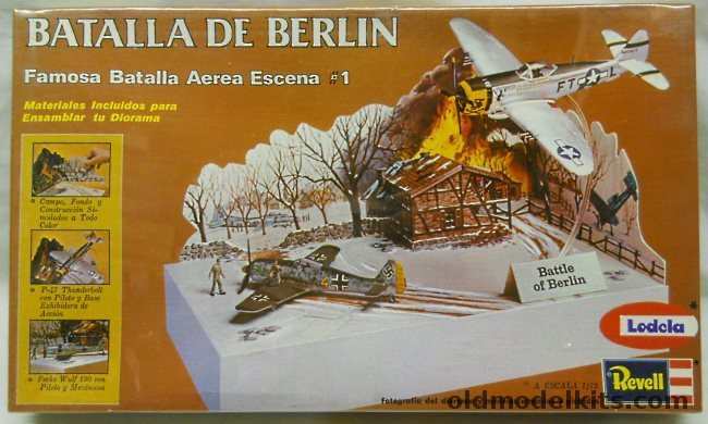 Revell 1/72 Battle of Berlin Famous Air Battle Scene #1 Lodela Issue - Complete Diorama with P-47D and FW-190, H661 plastic model kit
